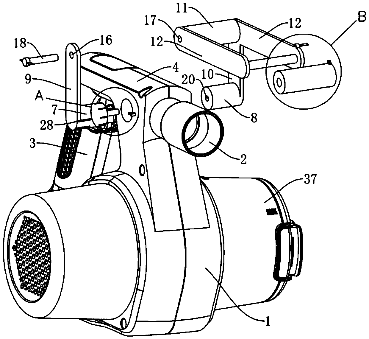 Wireless handheld dust collector