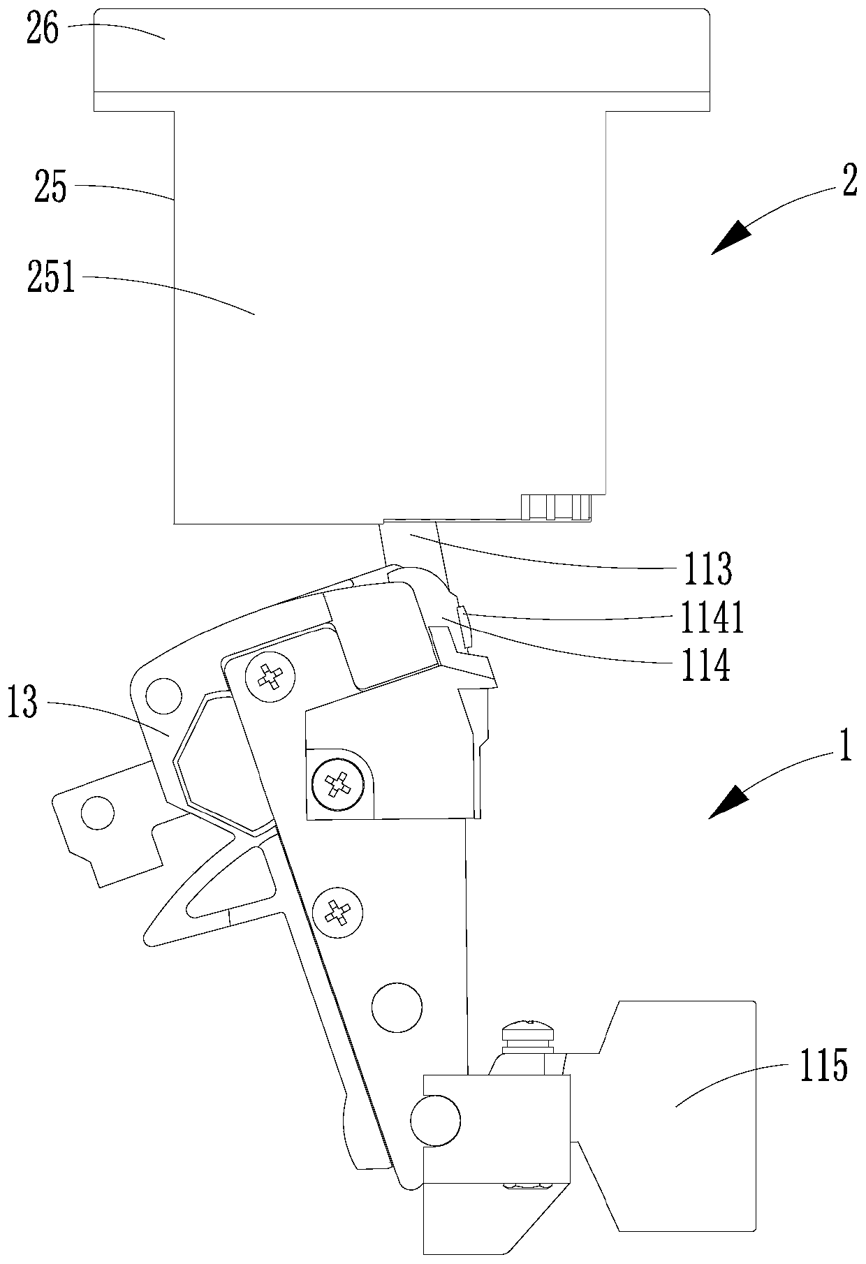 A contact arc extinguishing system, a low-voltage circuit breaker and an arc extinguishing system