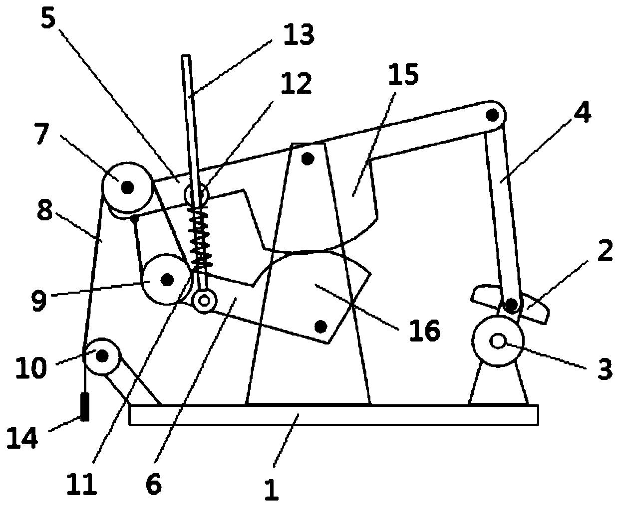 Double fan-shaped gear beam extended range pumping unit