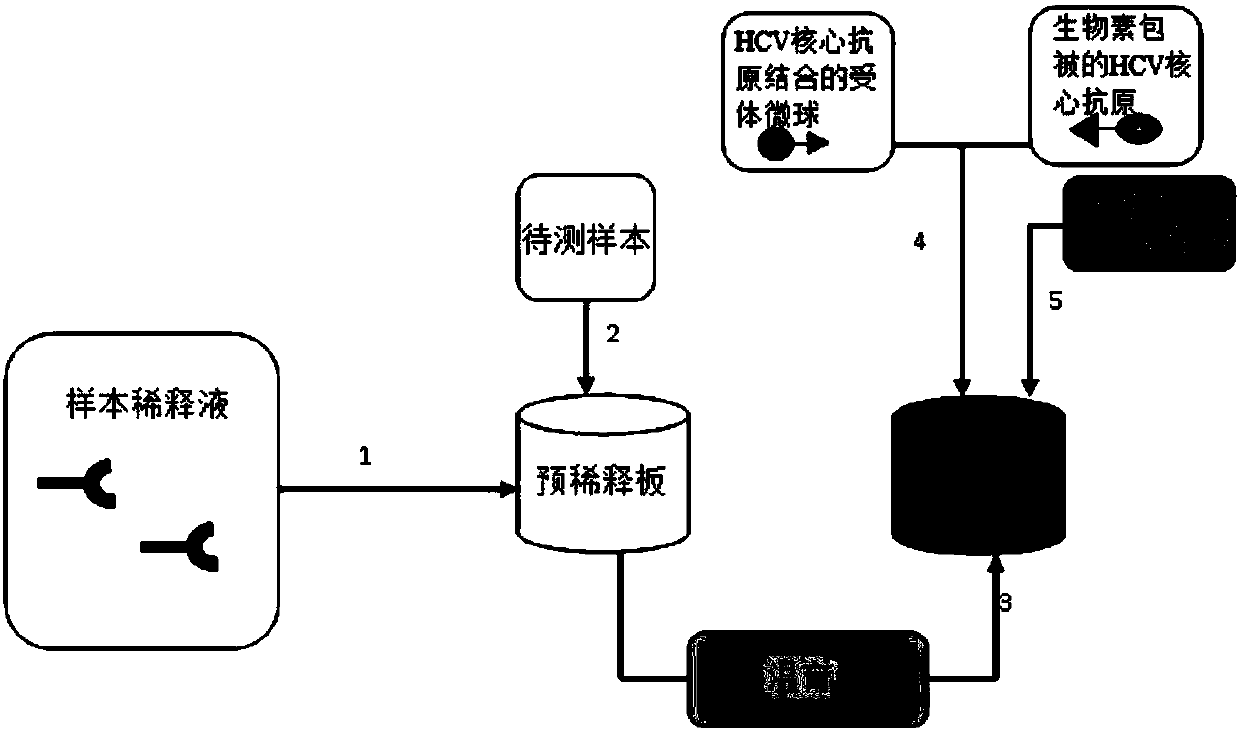 Homogeneous immunoassay kit, detection method and application thereof