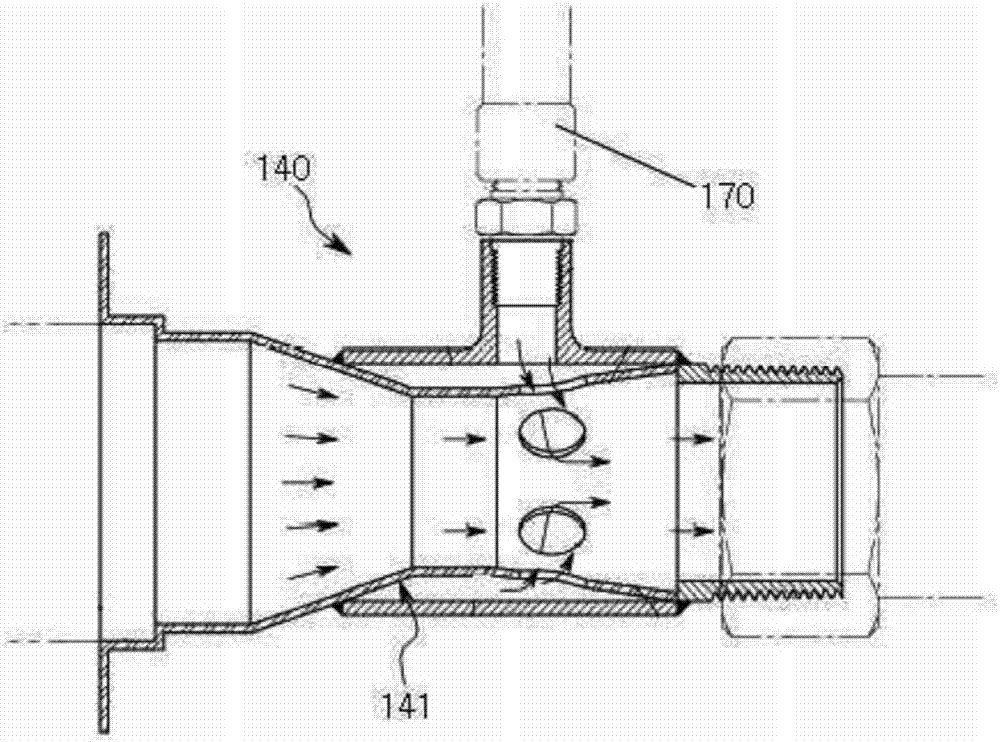 Air proportional control device for gas burner