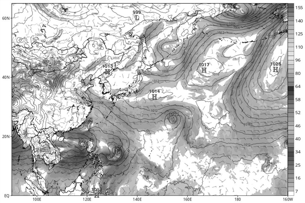 Typhoon generation mid-term exhibition early warning information quick query system