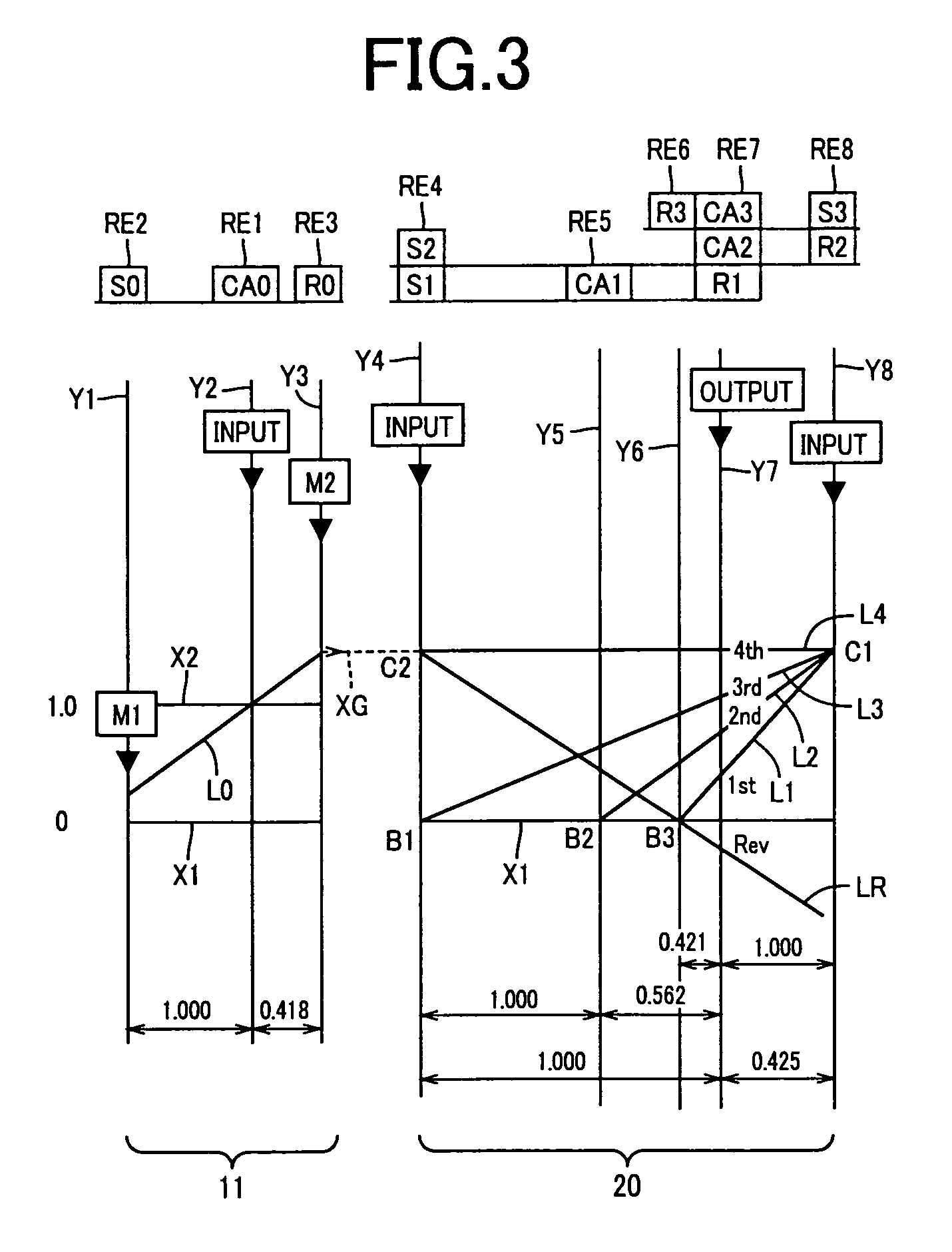 Control apparatus for hybrid vehicle power transmitting system