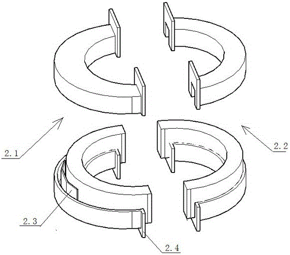 Waterproof type mutual inductor and assembling process therefor