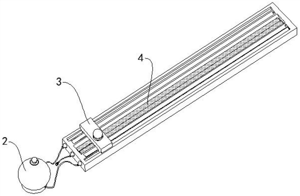 Sweeper wire harness testing device and testing system thereof