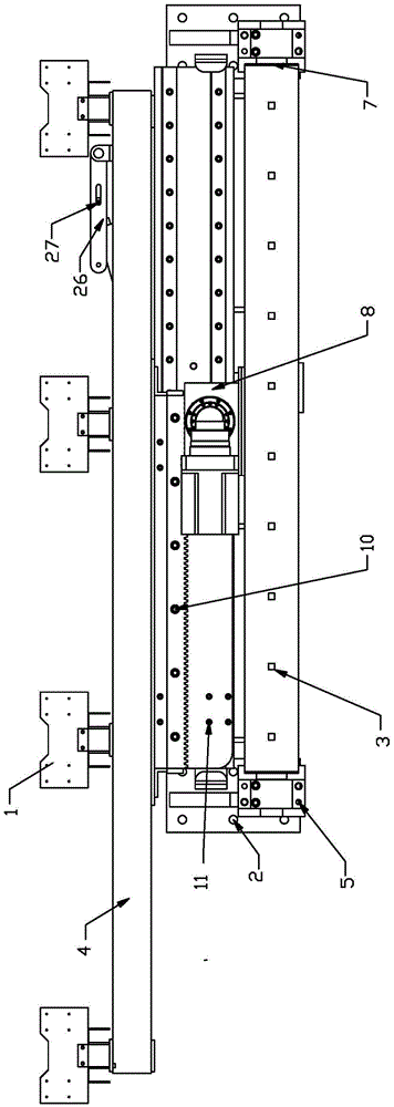 Automatic rim feeding and discharging mechanism