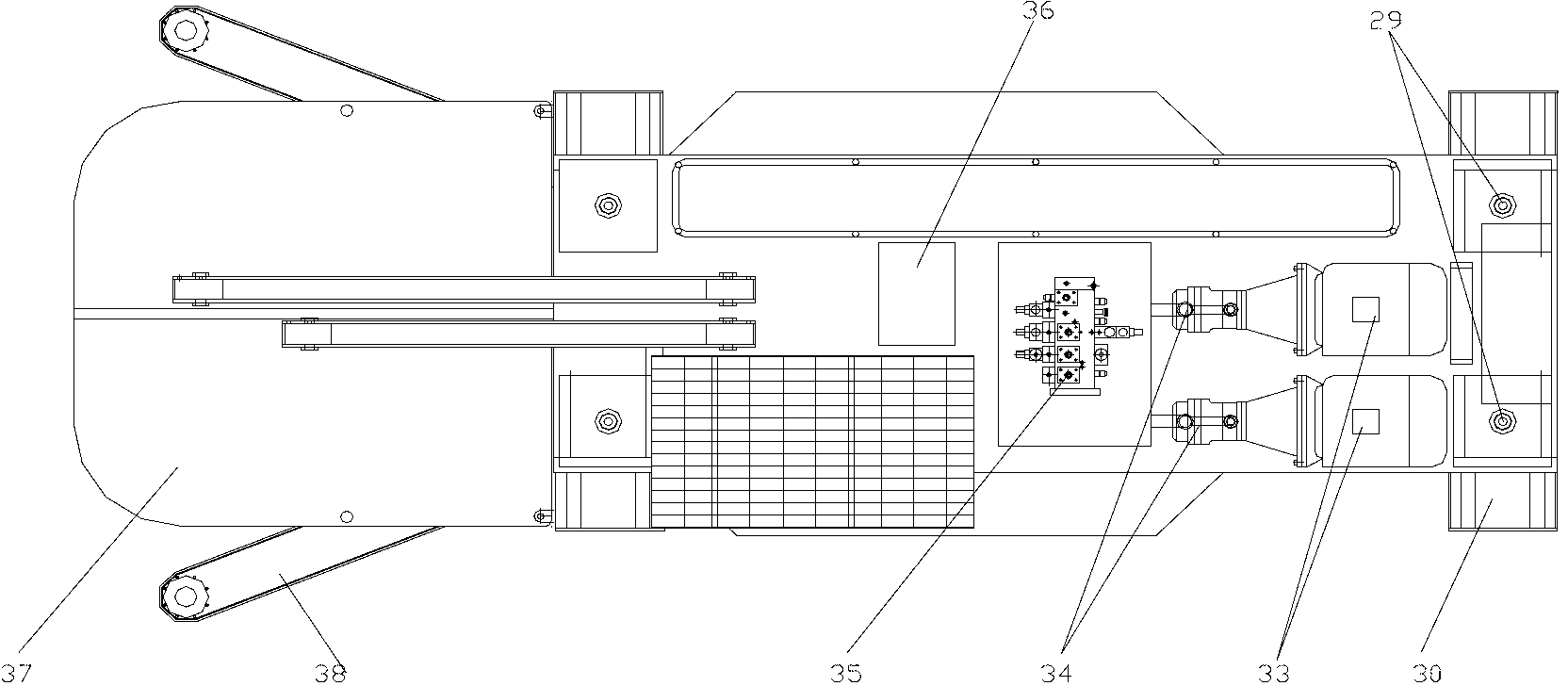 Hydraulic type driving system for engineering driller