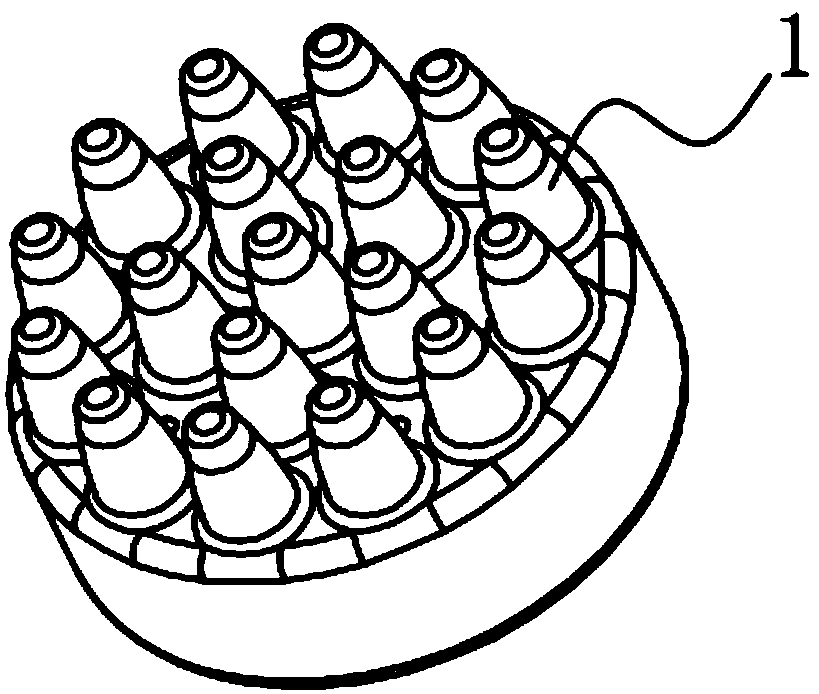 Flexible semi-dry multi-layer structure electrode for collecting electroencephalogram