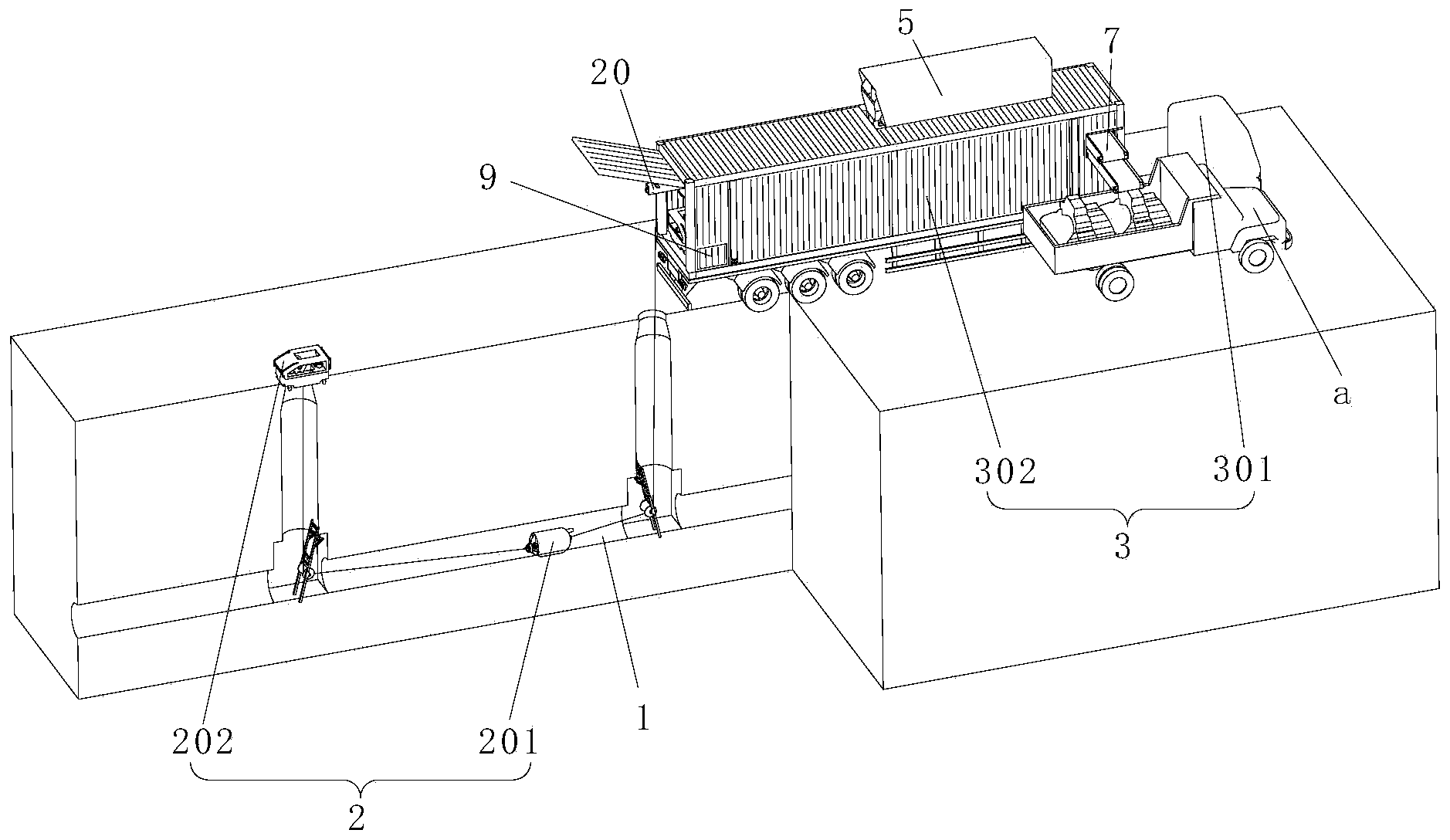 Sludge and sewage treatment system of drainage facility