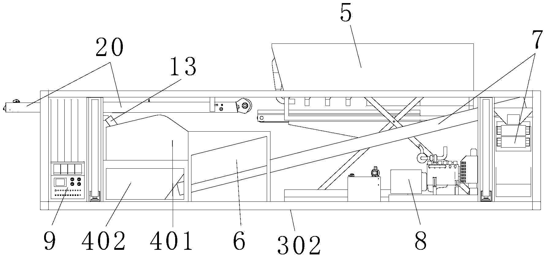 Sludge and sewage treatment system of drainage facility