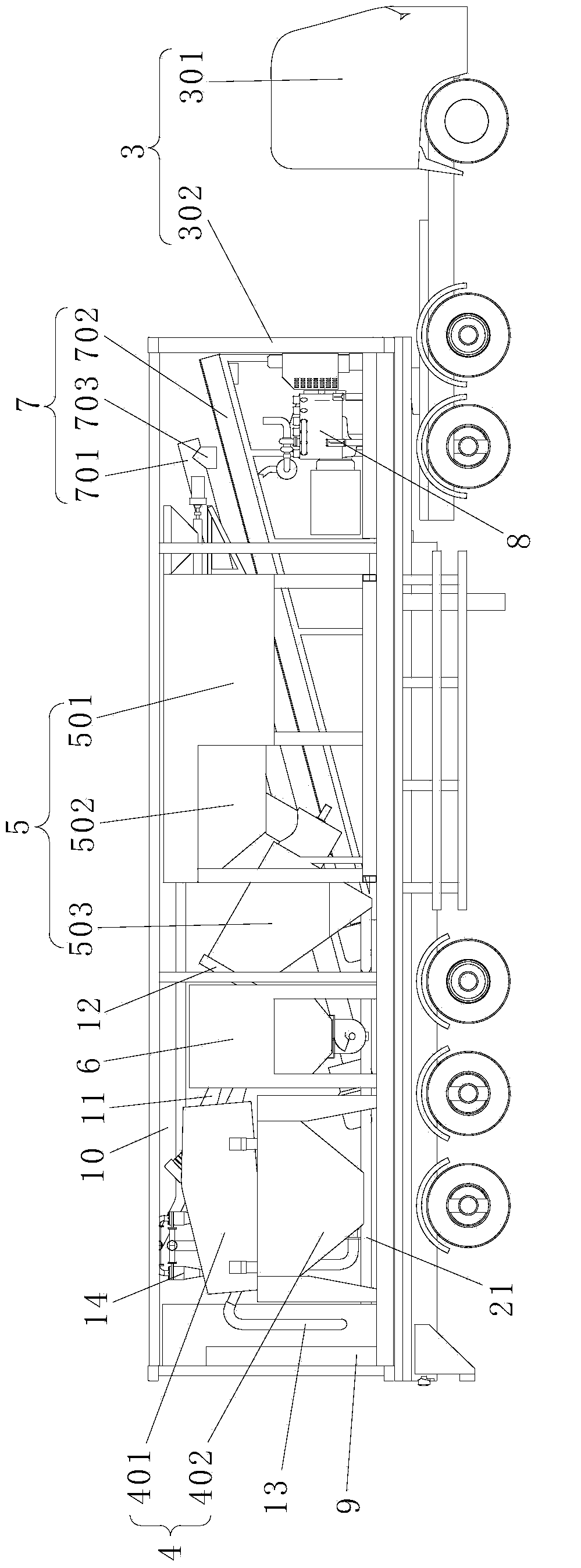 Sludge and sewage treatment system of drainage facility