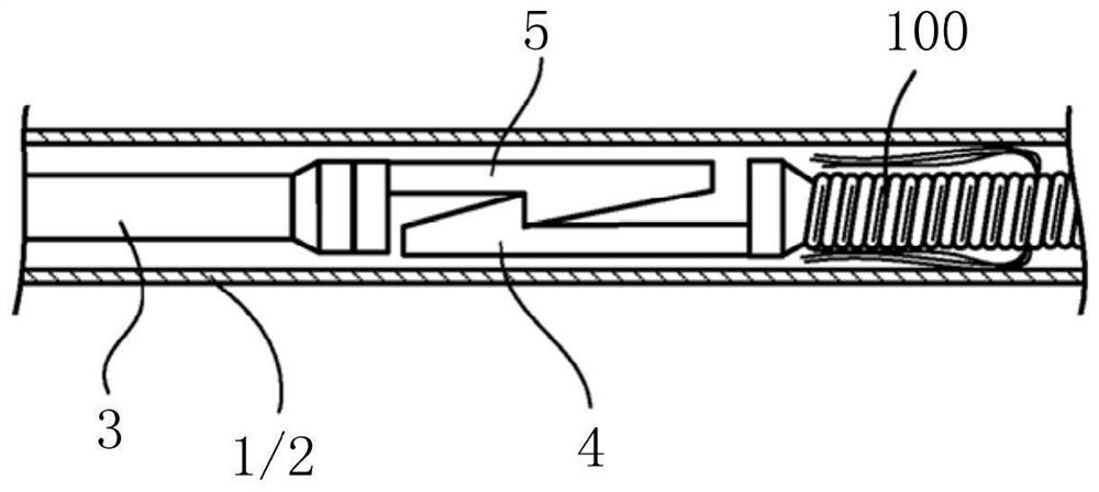 Post-release device for medical instrument implant