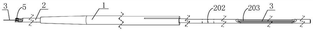 Post-release device for medical instrument implant