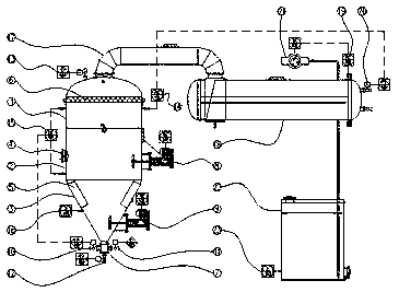 Indirect condensation and vacuum freezing crystallizer