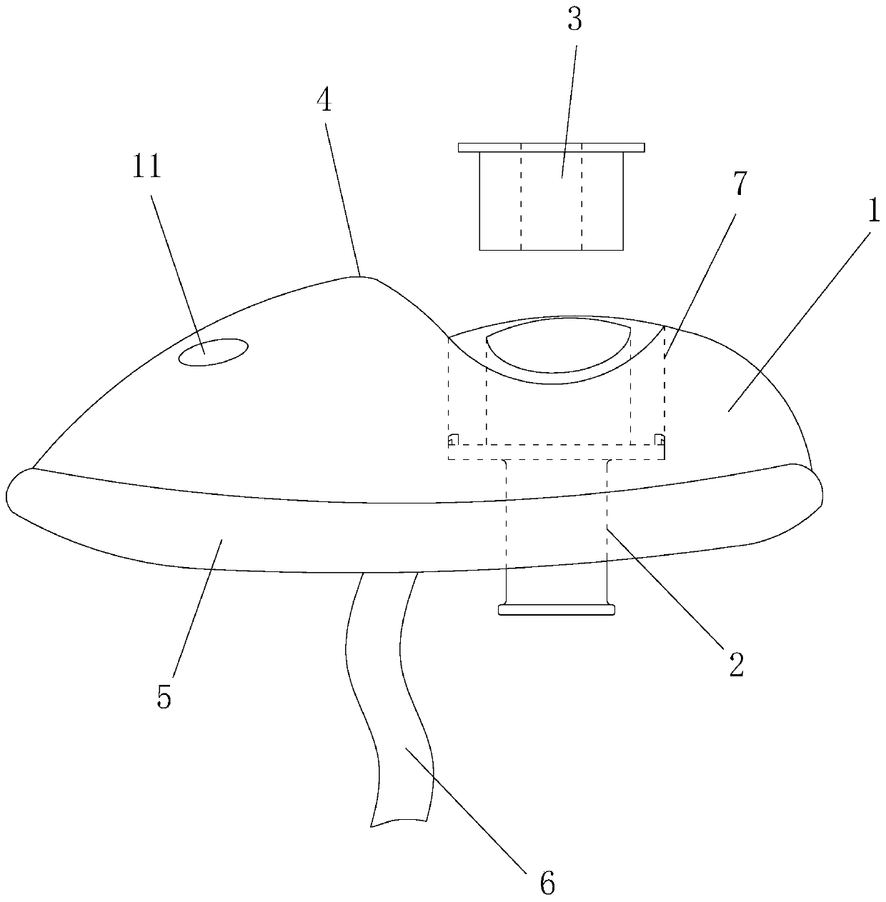 Painless gastroscope face mask