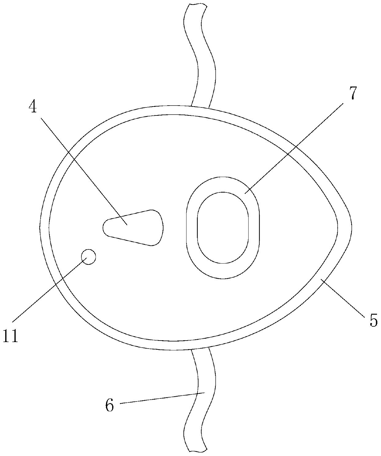 Painless gastroscope face mask