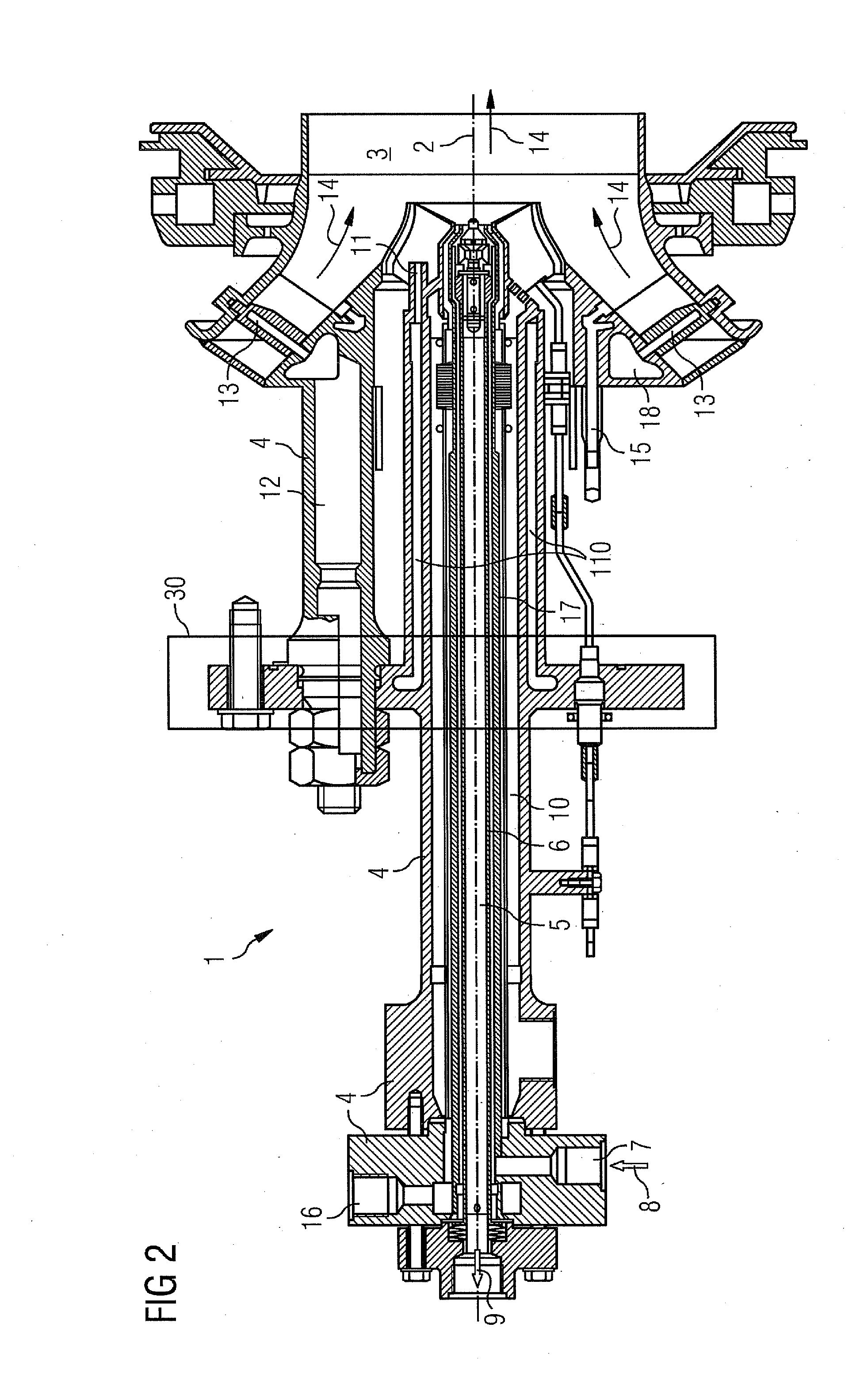 Burning element and burner with a corrosion-resistant insert