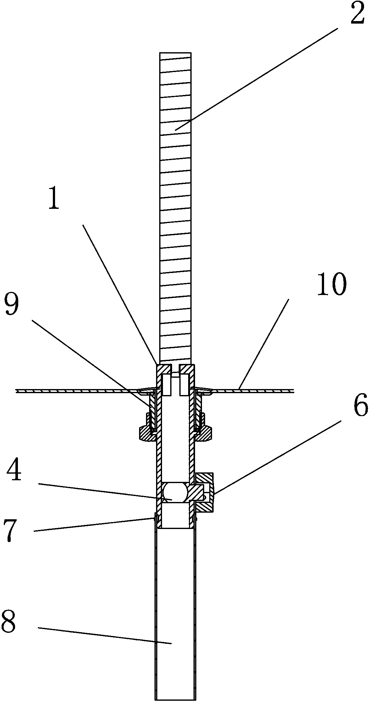 Electric water heater drain valve and electric water heater