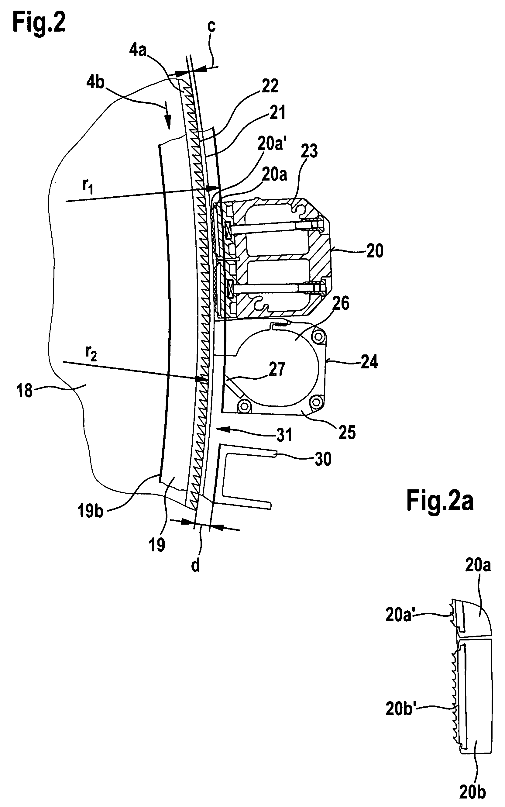 Apparatus on a flat card or roller card for textile fibres, such as cotton, synthetic fibres or the like, for removing short fibres