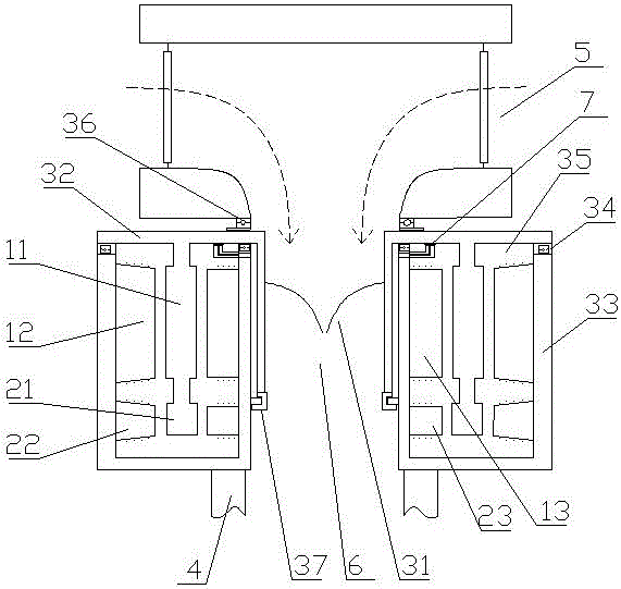 Vertical annularly mounted efficient excitating fixed blade axial-flow type hydrogenerator and work doing method thereof