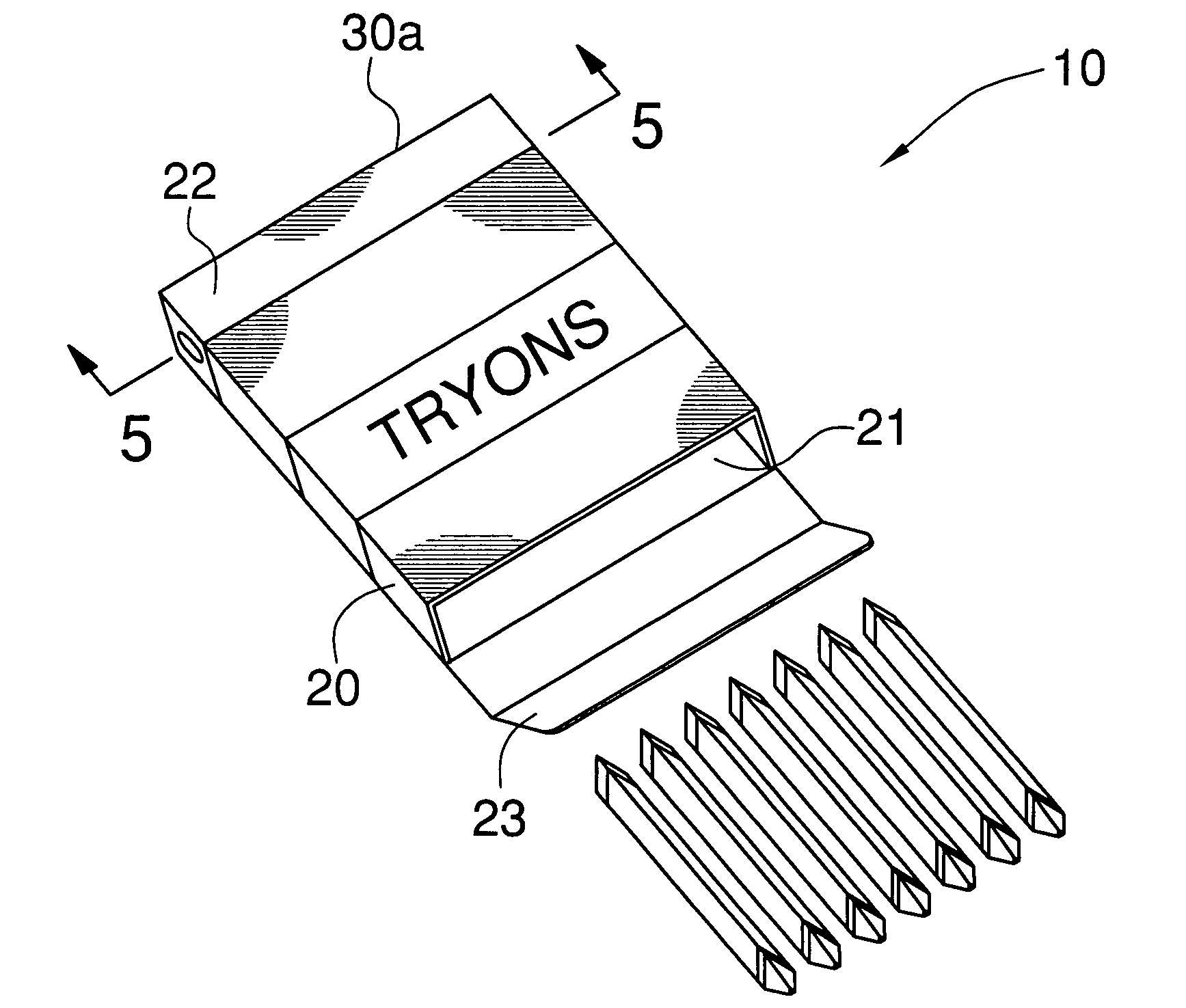 Crayons with associated carrying case