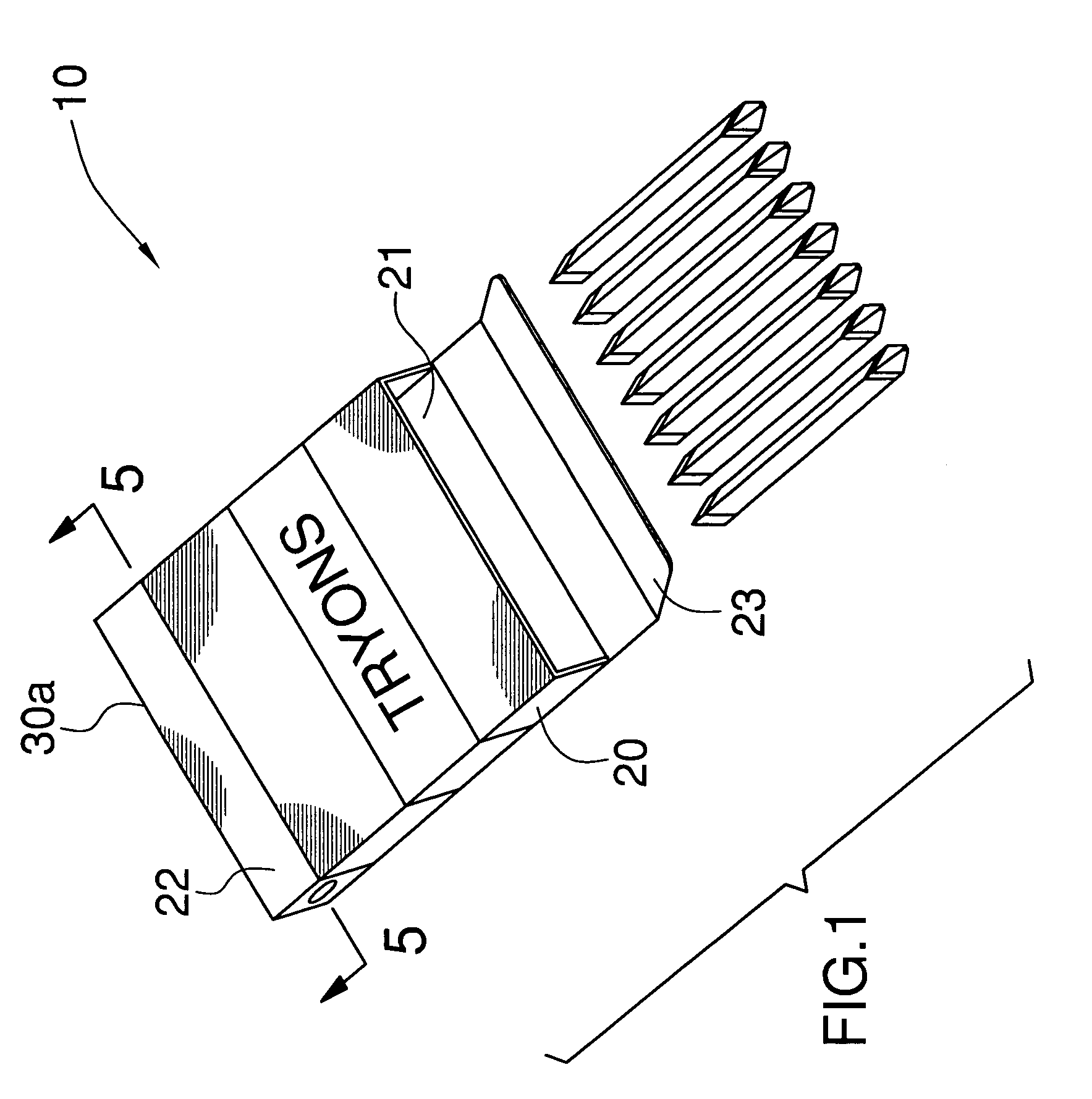 Crayons with associated carrying case