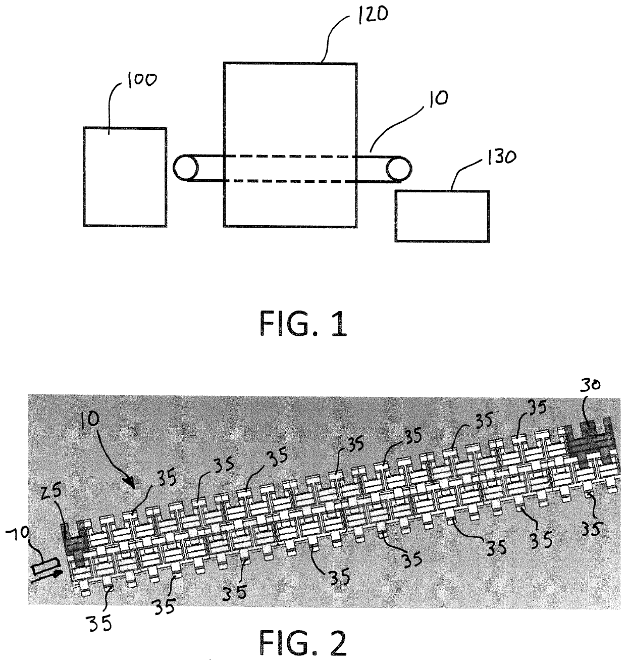 Integrated modular belt and mold