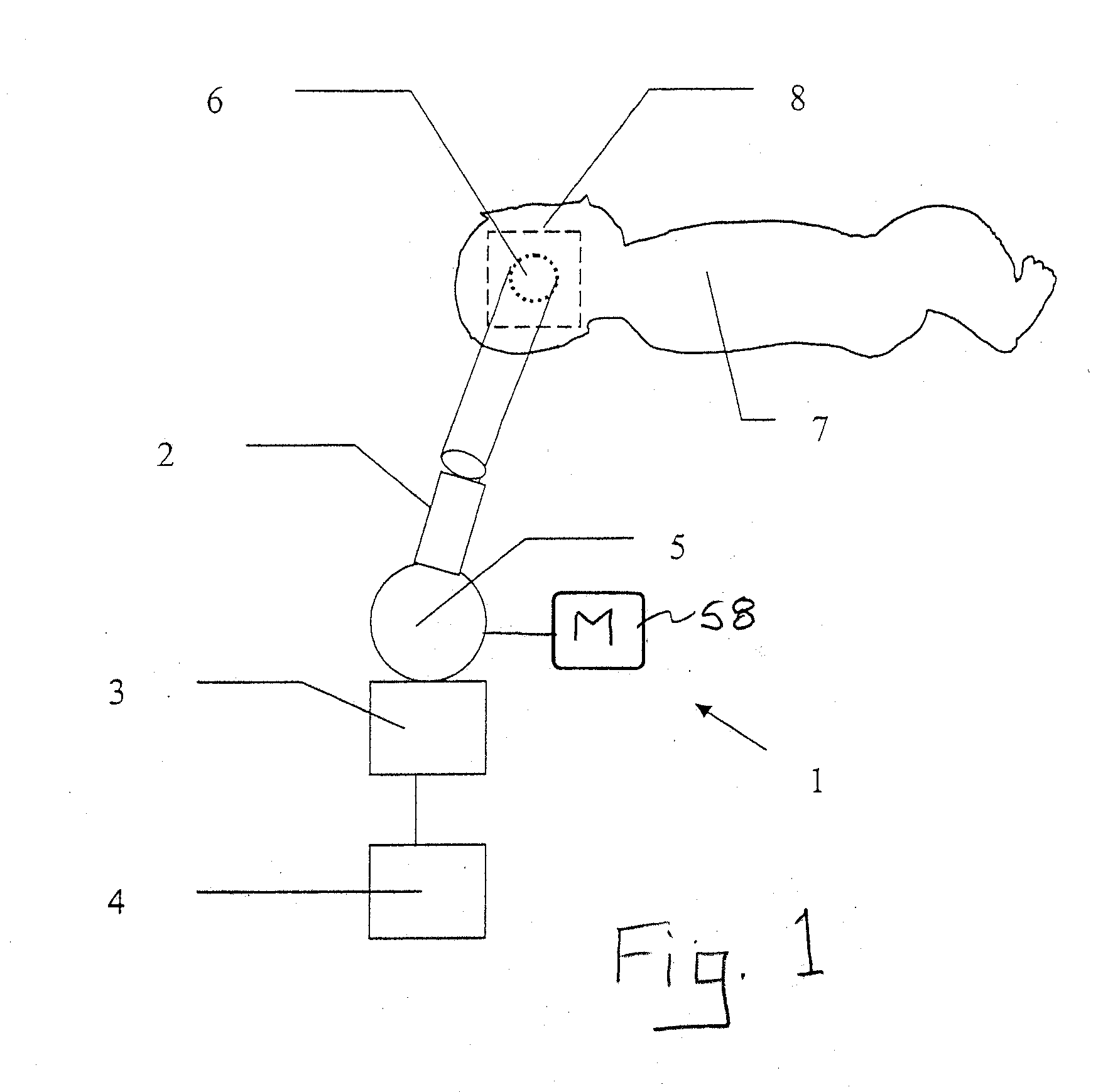 Method and device for the contactless determination of the body temperature