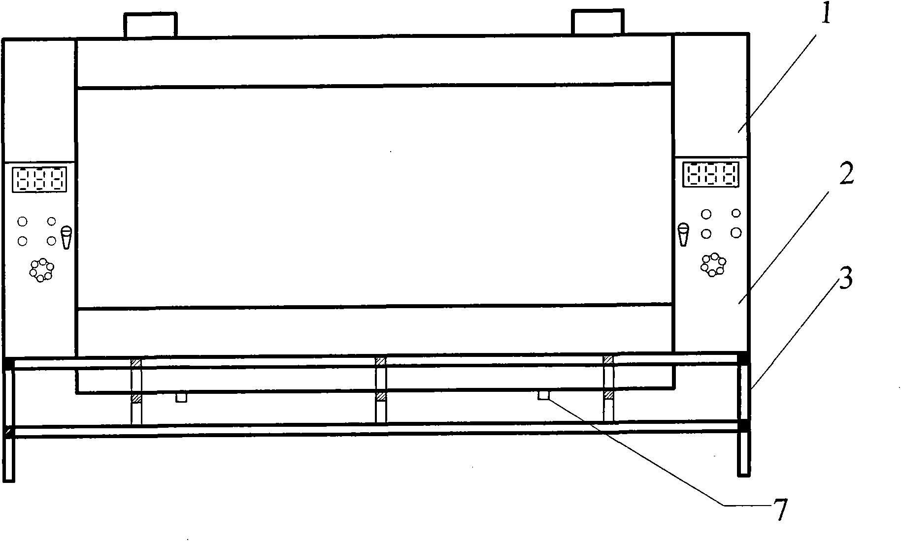 Blowing corrosion machine and method for corrosion and cleaning