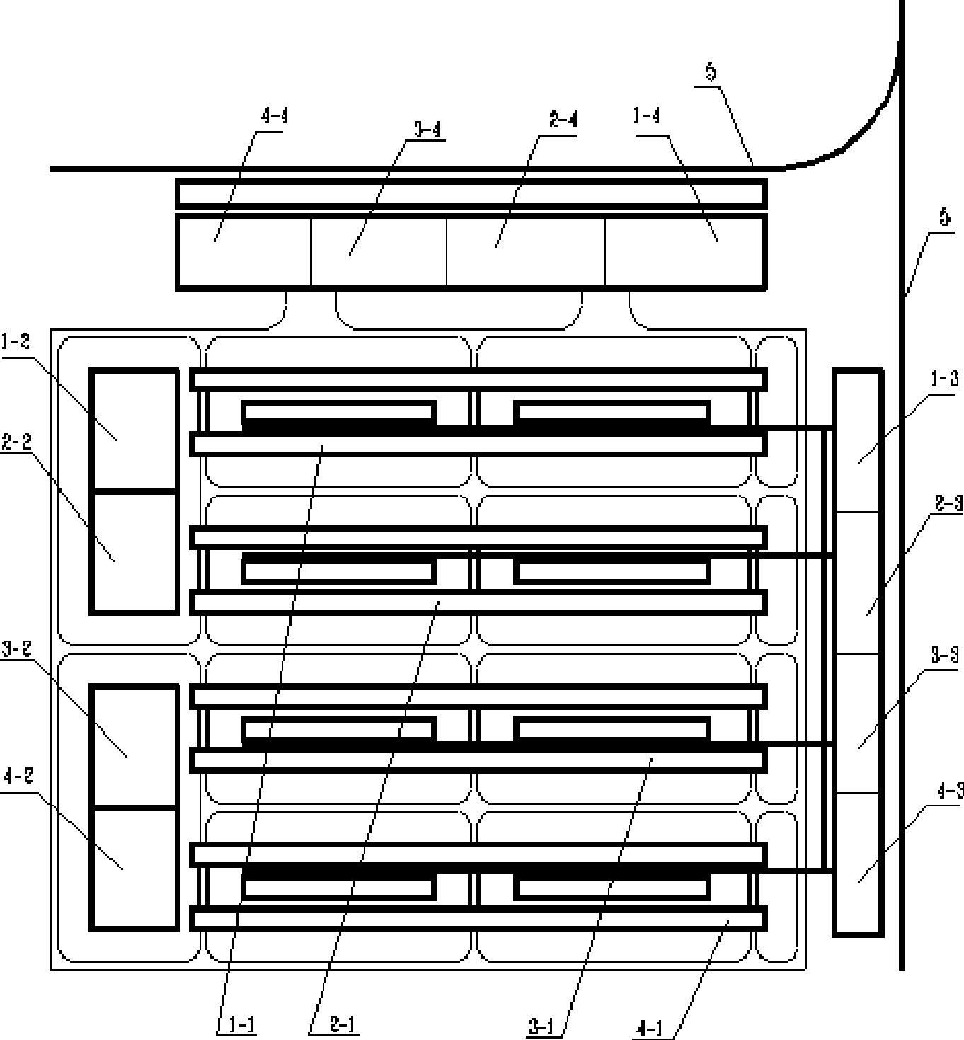 Electrolytic aluminum plant collocation form of series layout