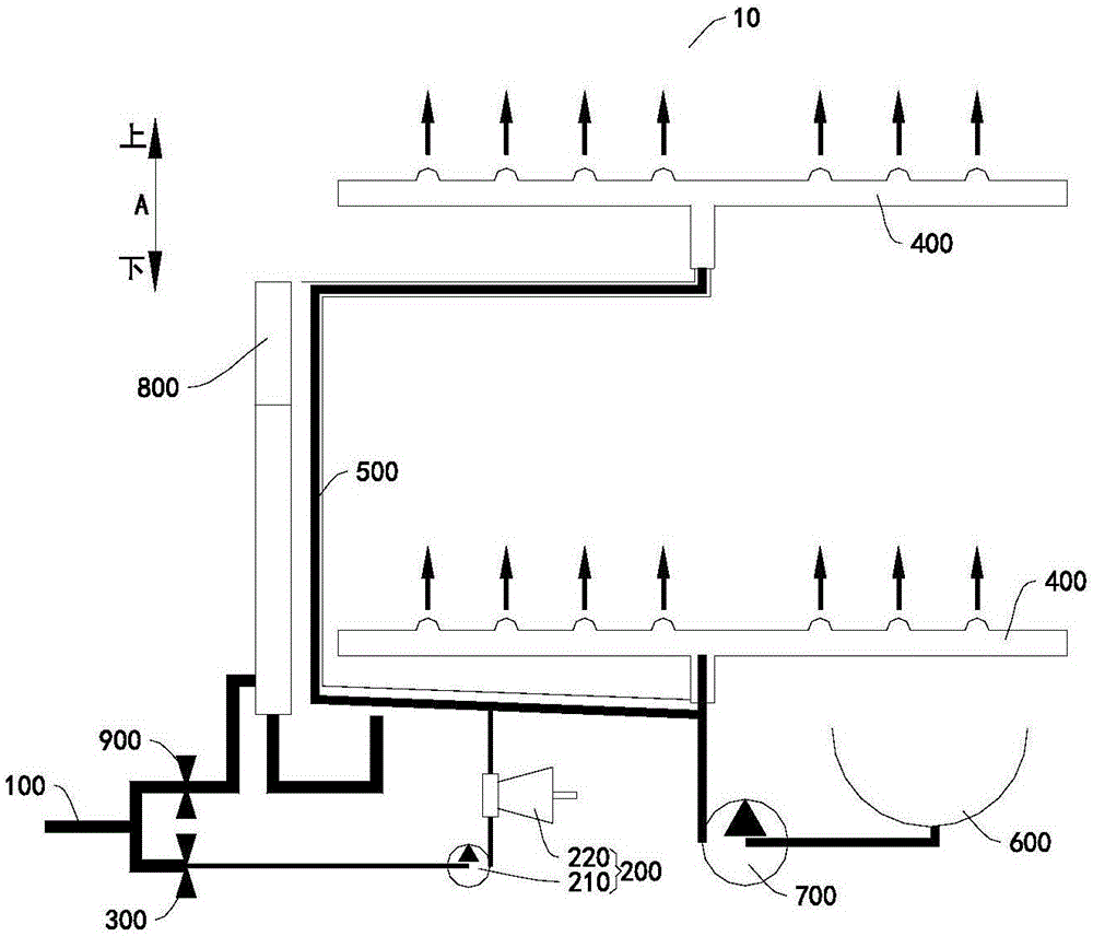 Dishwasher washing system and dishwasher system with same