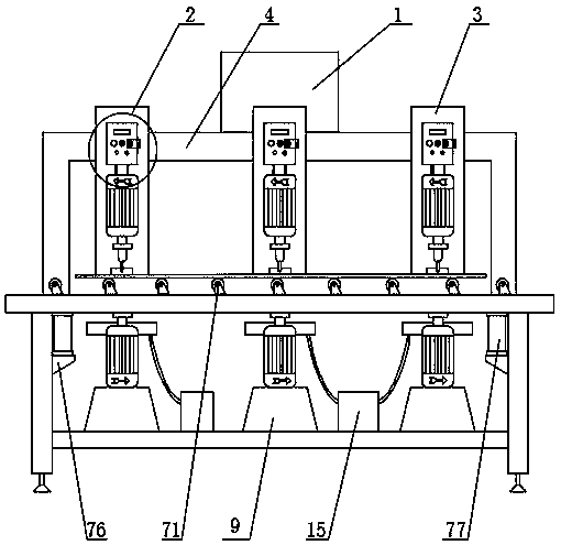 Multi-drill-bit adjustable glass drilling device