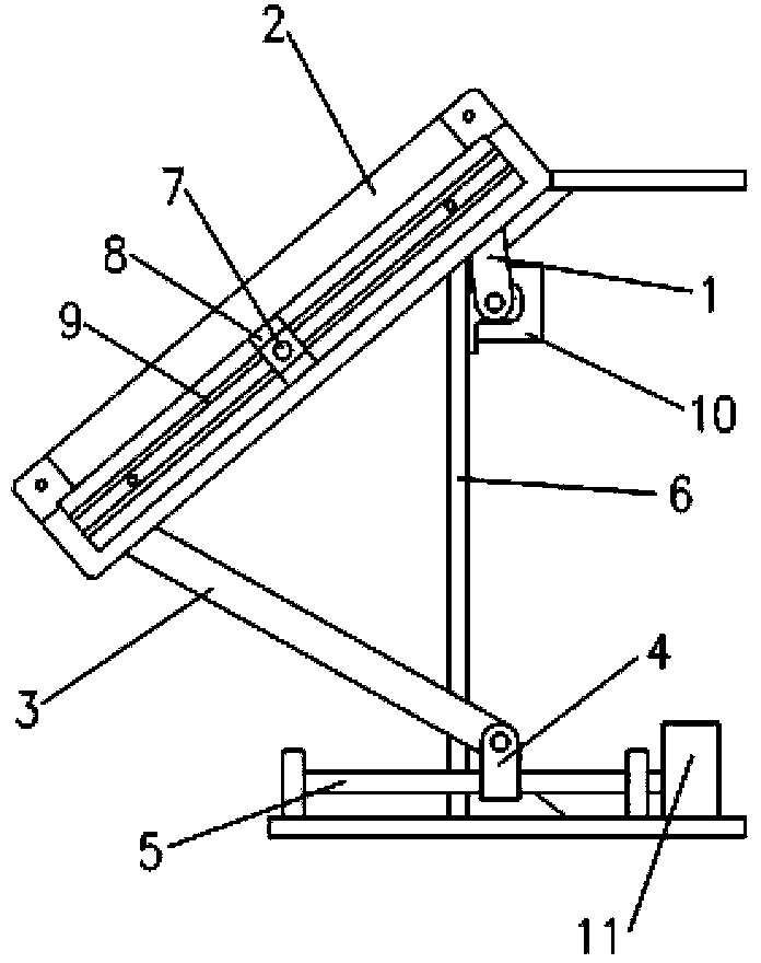 Adjustable-trajectory limb health training device with sliding pair