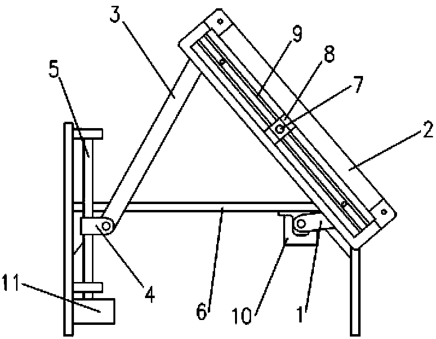 Adjustable-trajectory limb health training device with sliding pair