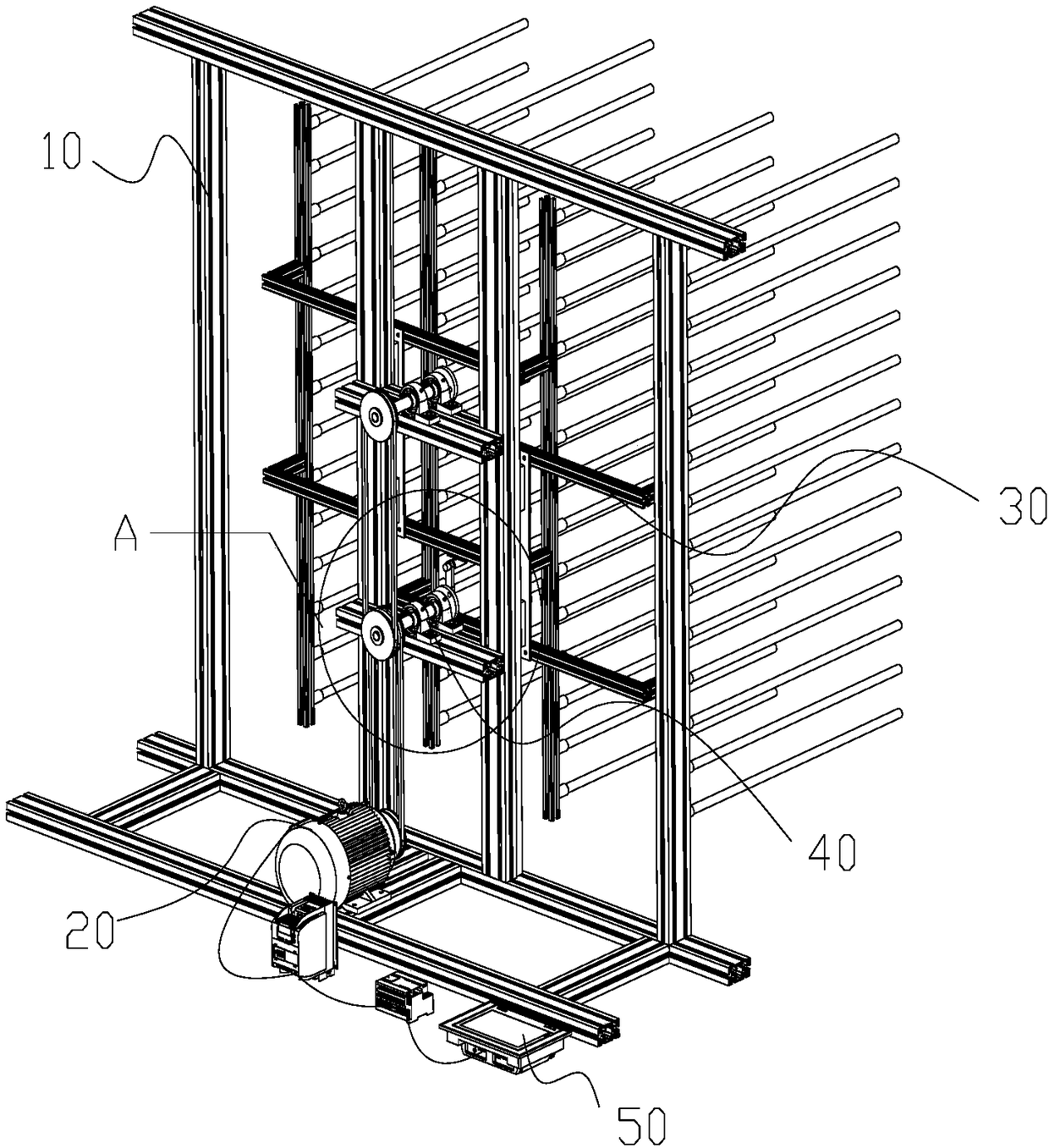 Camellia oleifera fruit picking device