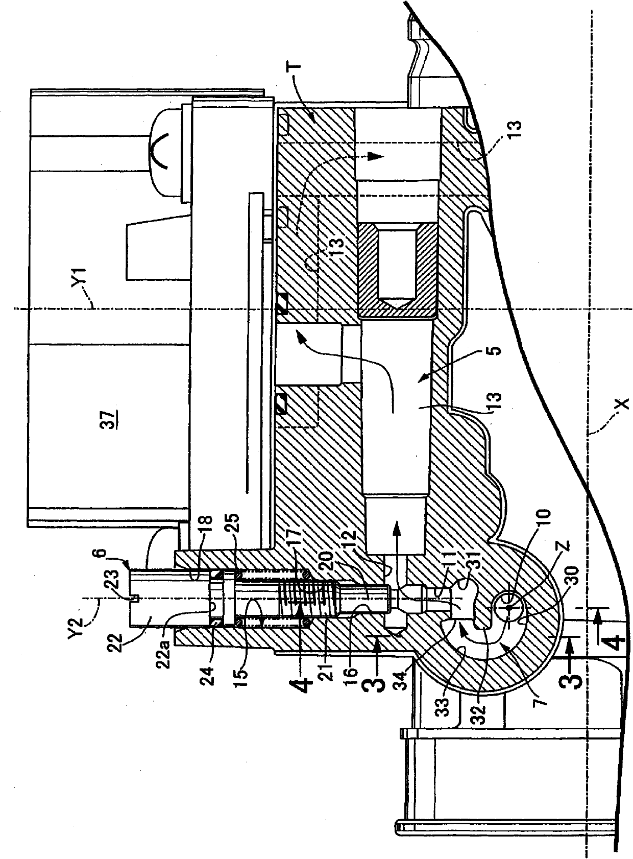 Idle air intake control device of engine