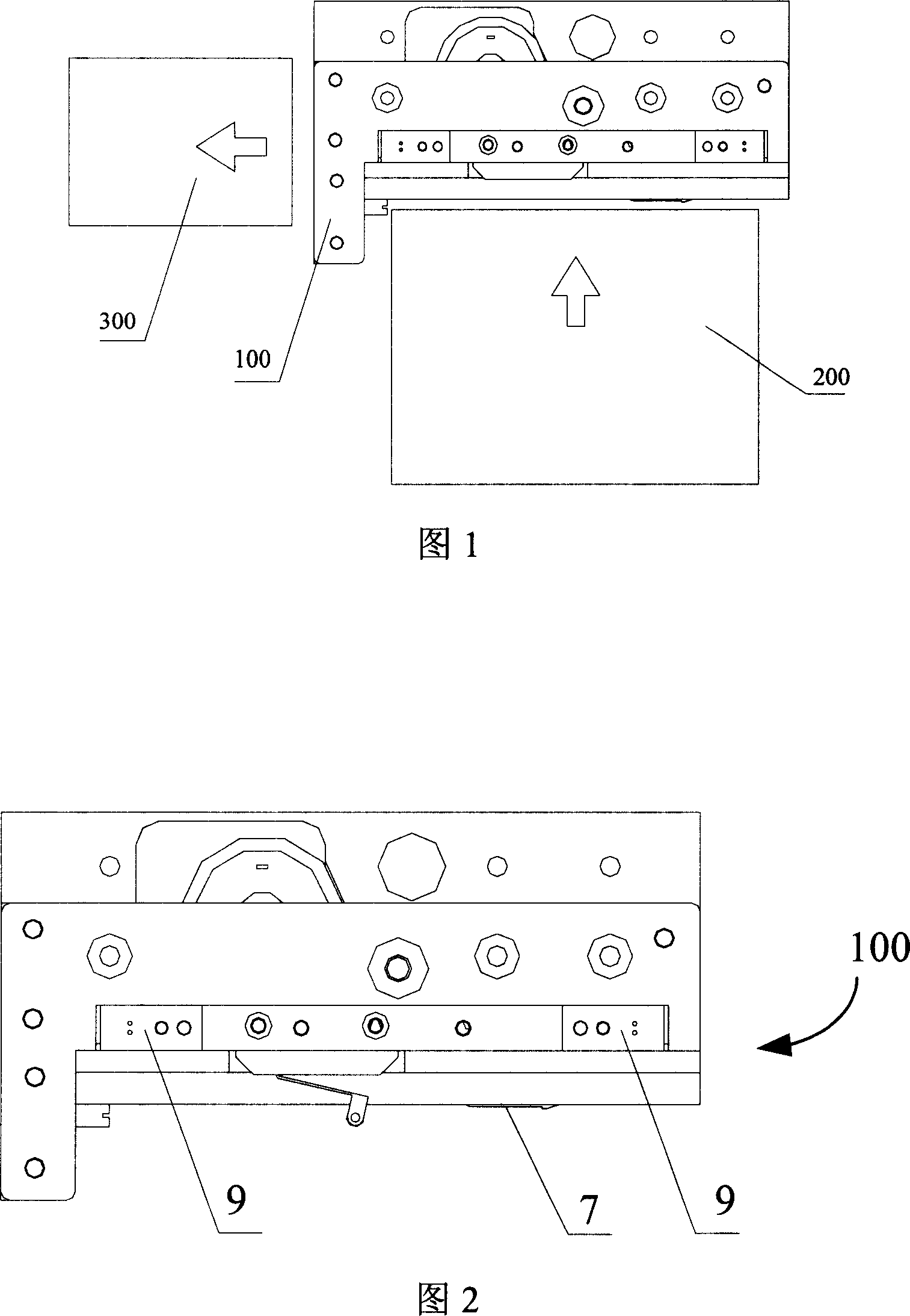 Card scratching device and card transmitting system using same