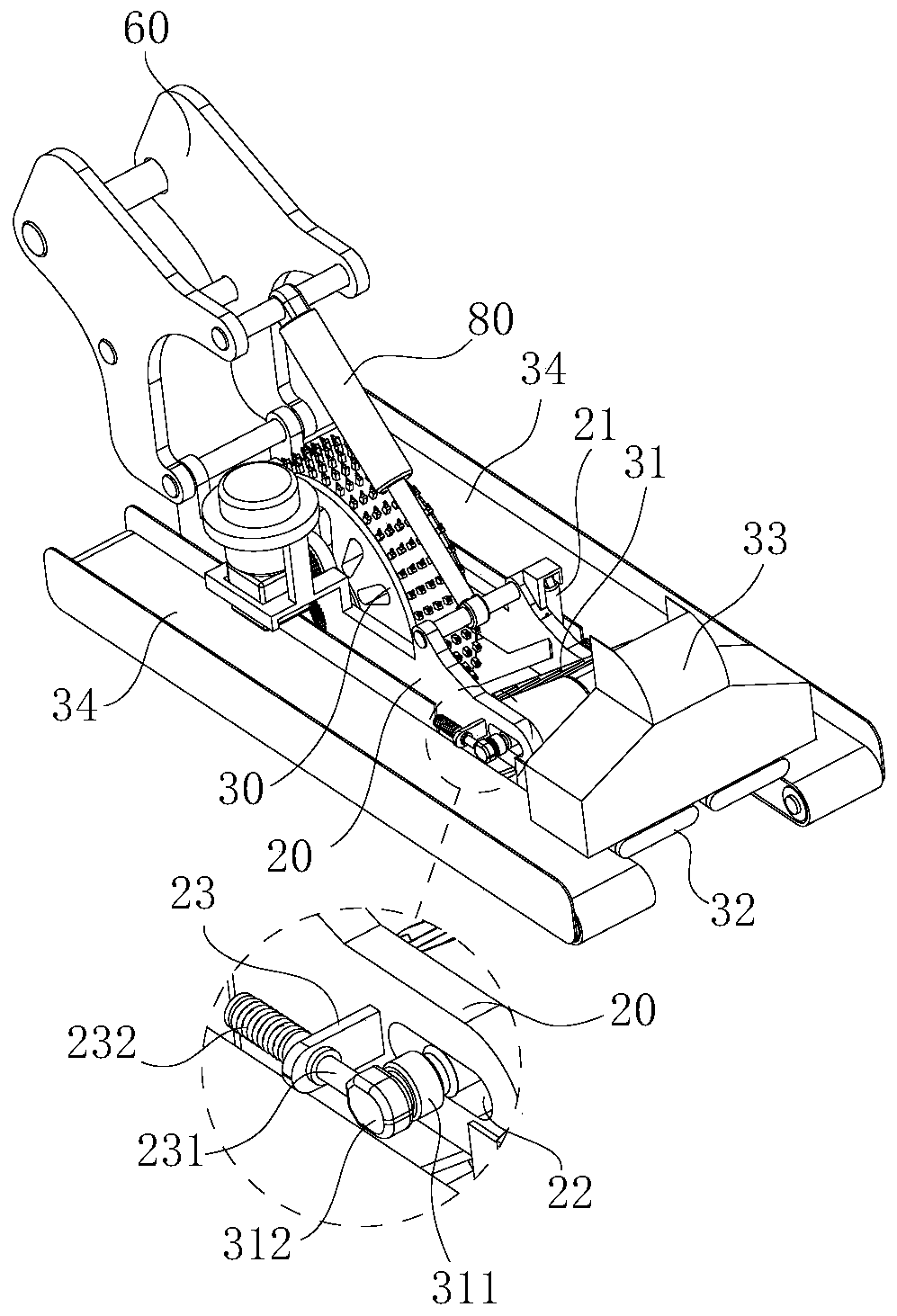 Deep trench excavation rapid forming machine and road culvert pipe refined construction method