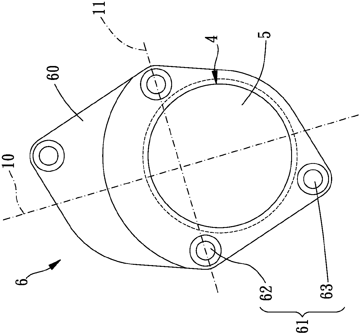 Adjustable five-way mechanism