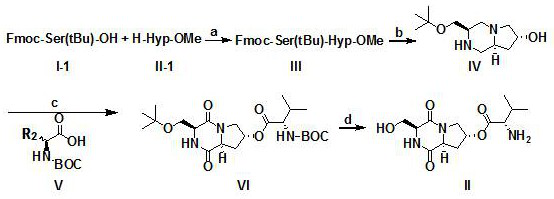 Cyclo-trans-4-l-hydroxyprolyl-l-serine-o-amino acid ester and its salts