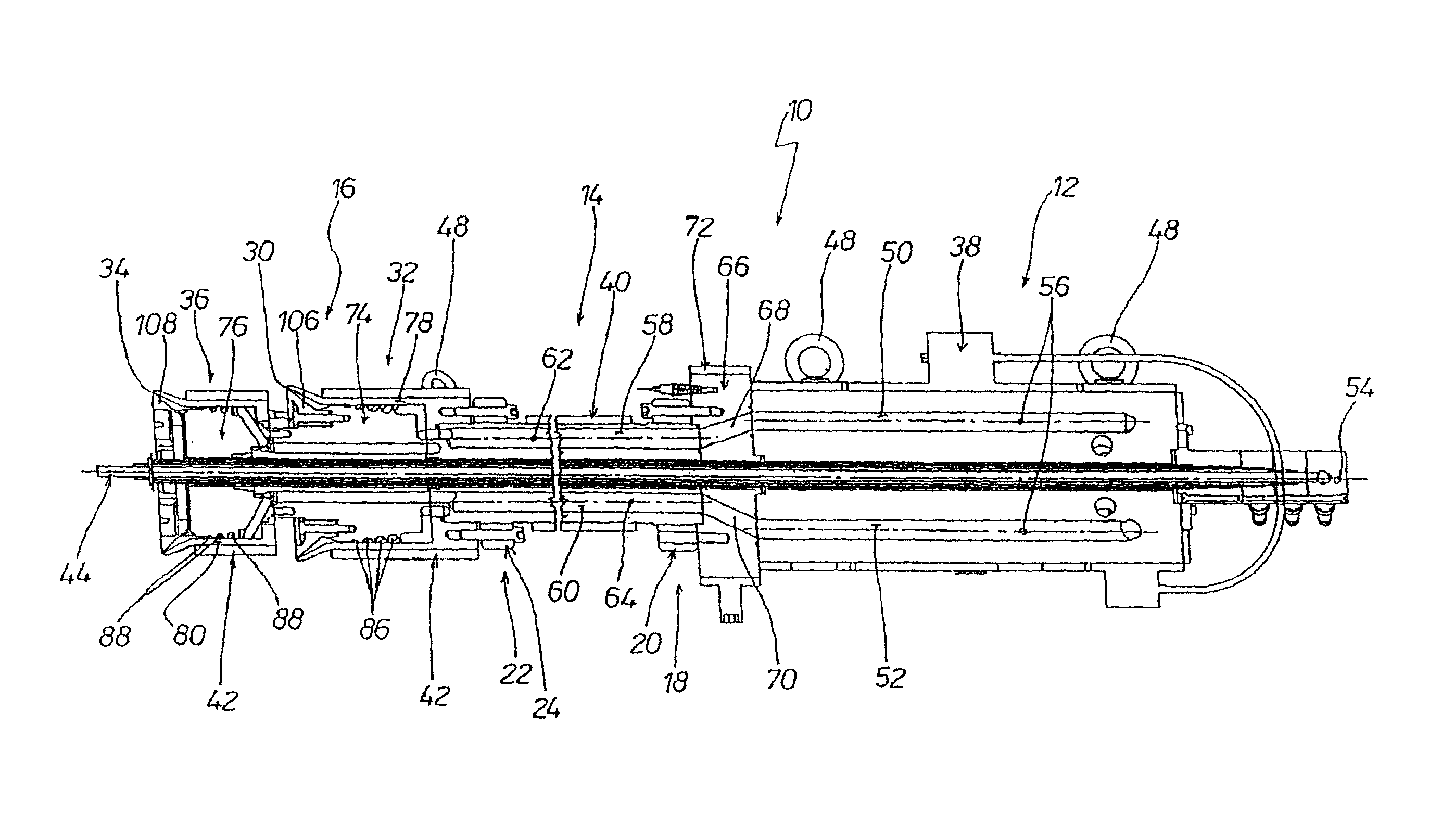 Injection head for a corrugator for the production of plastics pipes