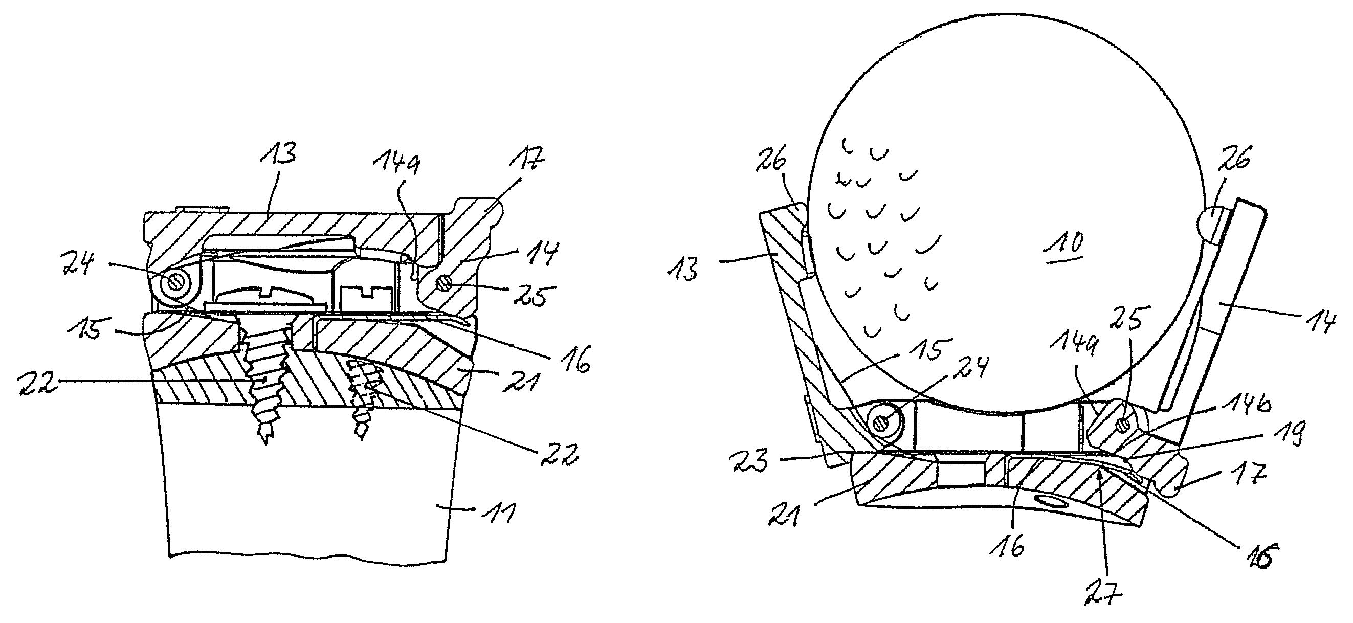 Device for picking up golf balls