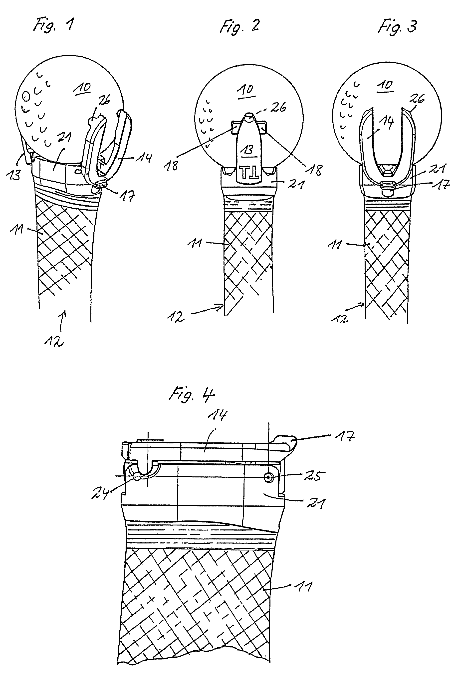 Device for picking up golf balls