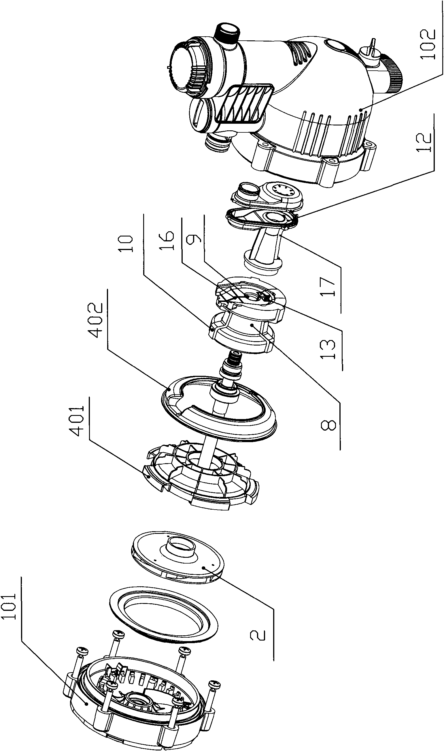 Frost crack prevention water pump