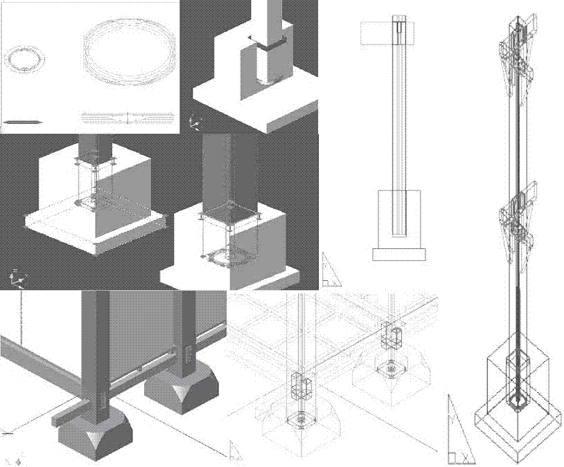 Rapid assembled flexible rigid hinged optional shock isolation Chinese dwelling by using prefabricated parts