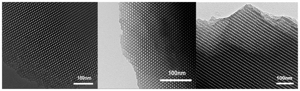 Asymmetric composite film based on ordered mesoporous carbon, super-assembly preparation method and application thereof