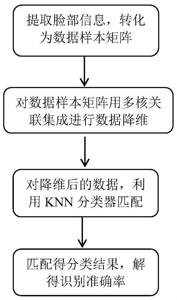 A Face Recognition Method Based on Dimensionality Reduction Based on Multi-core Association Integration