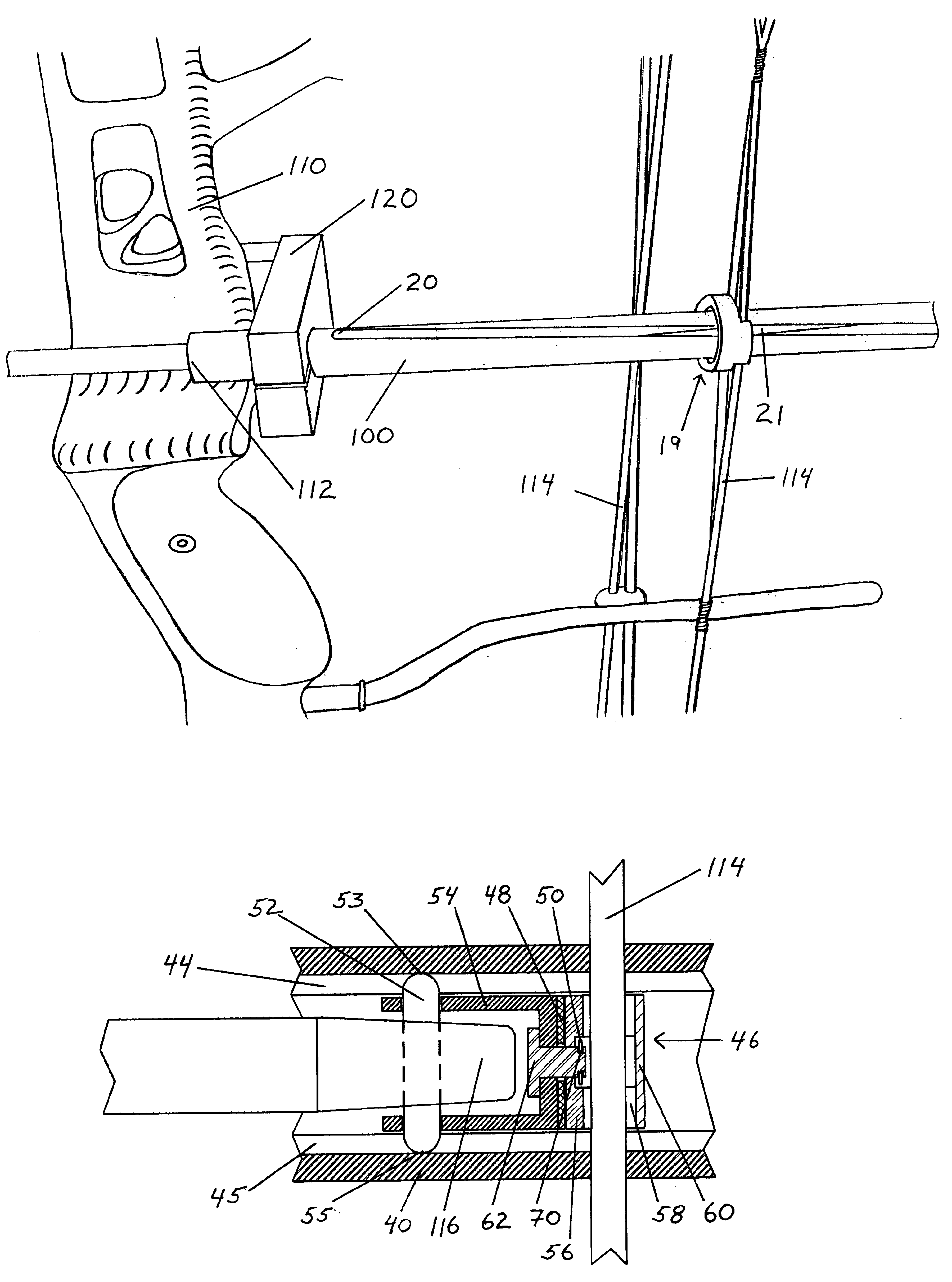 Archery arrow rotation prior to separation from bow