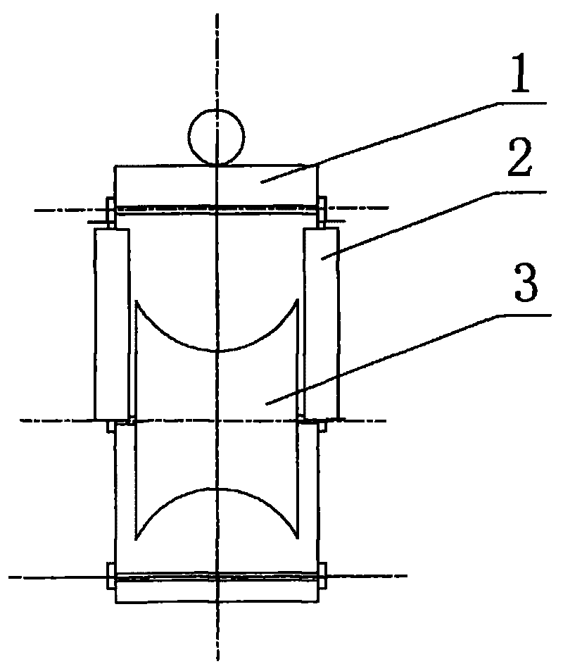 Roller type tube protecting device for medicament delivery rubber tube of emulsifying mix-load vehicle