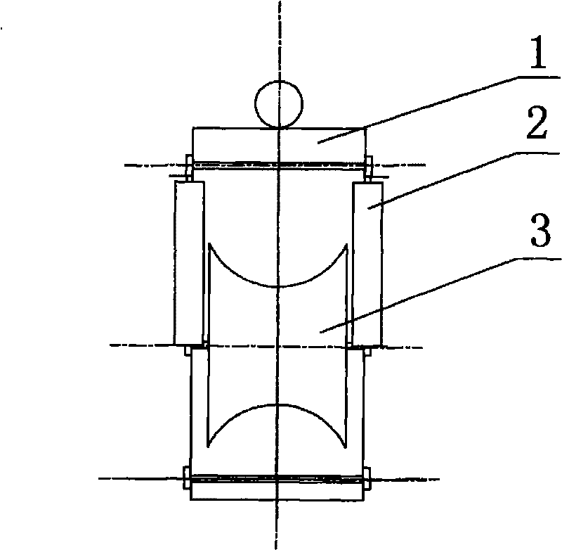 Roller type tube protecting device for medicament delivery rubber tube of emulsifying mix-load vehicle